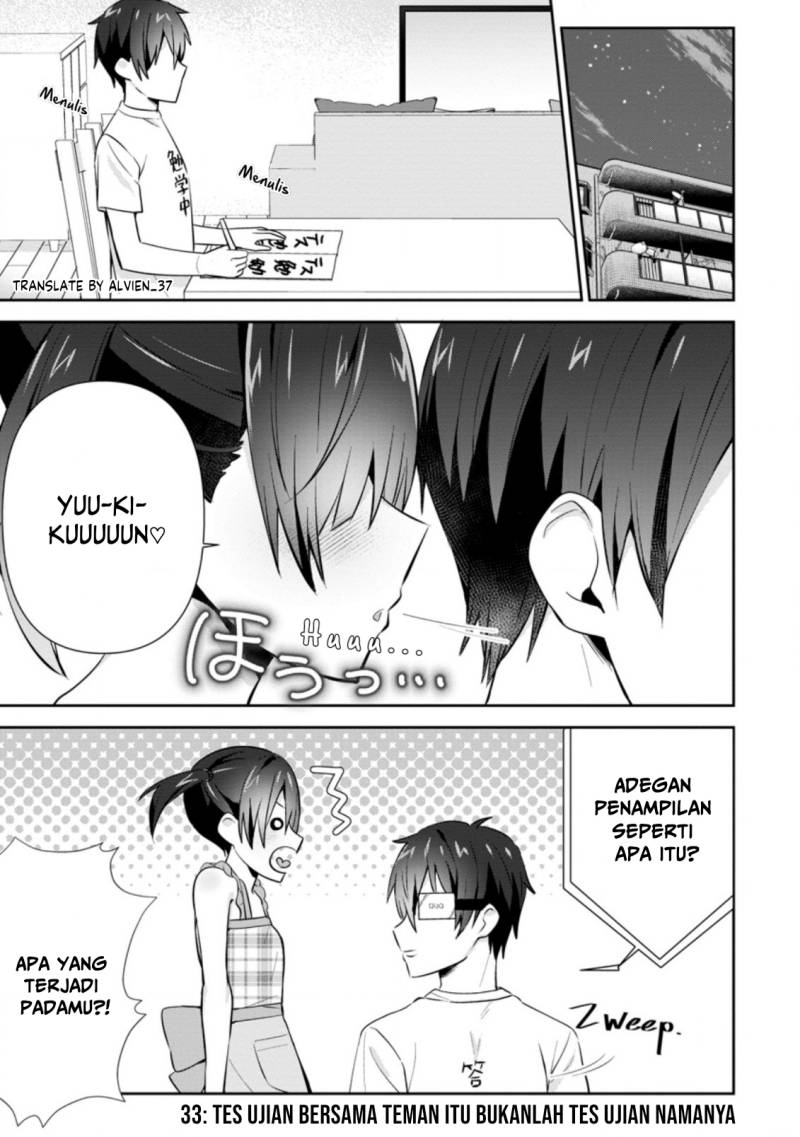 The Cute Girl Sitting Next to Me Is Trying to Make Me Fall in Love With Her as a Way to Ridicule Me Chapter 12 Bahasa Indonesia